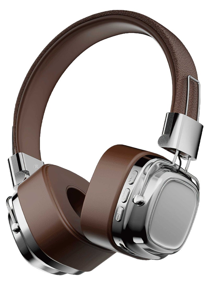 بورودو سماعات بلوتوث، سماعات رأس فوق الأذن مع إلغاء الضوضاء البيئية، سماعات لاسلكية حقيقية مع 12 ساعة من وقت التشغيل، سماعات رأس قابلة للطي وقابلة للسحب بتصميم مريح لهواتف iPhone 17/16/15، Galaxy S25 S24. - Image 1